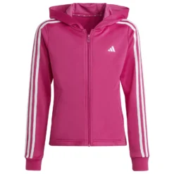 Adidas - Girl's Training Essentials 3-Stripes Full-Zip - Hoodie
